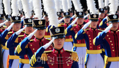 육군사관학교 사관생도 졸업식 장면 [사진=헤럴드경제DB]
