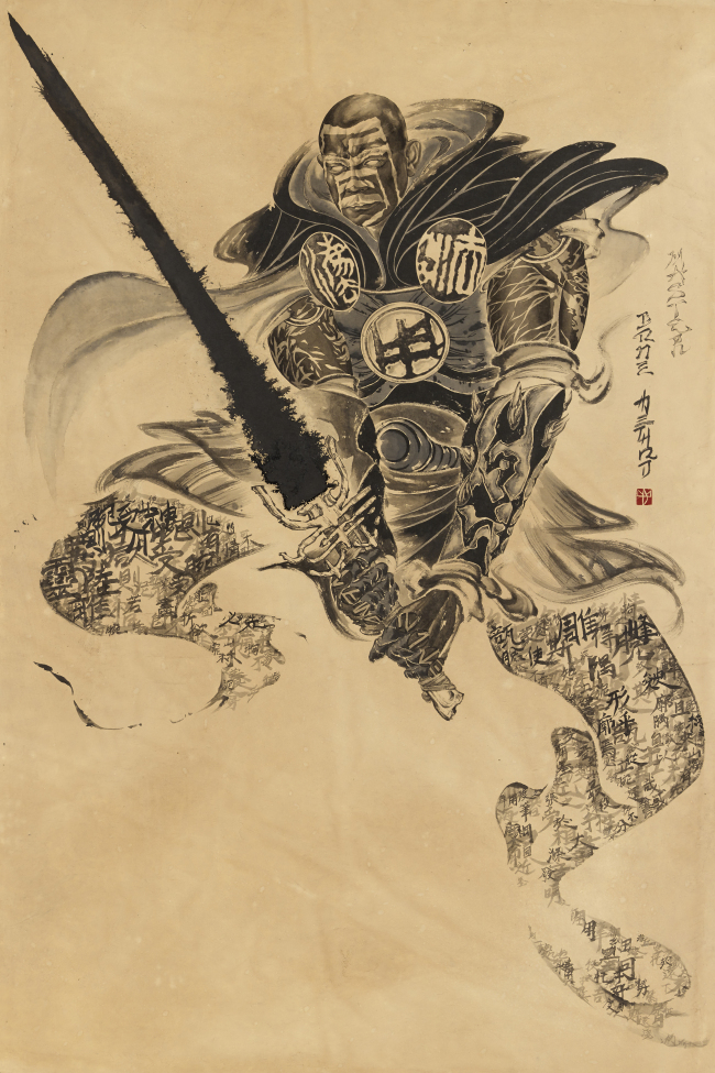 손동현, Master Bone Method, 212×137㎝, 지본수묵, 2015
[사진제공=송은아트센터]