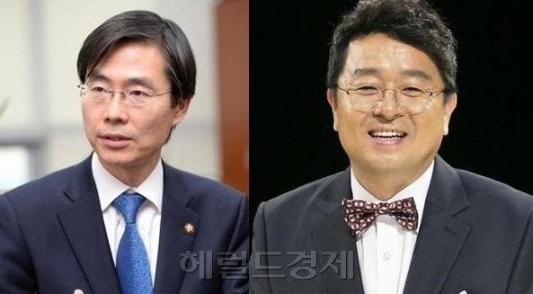 조경태 의원(왼쪽)과 이철희 소장. [출처=헤럴드경제 DB]
