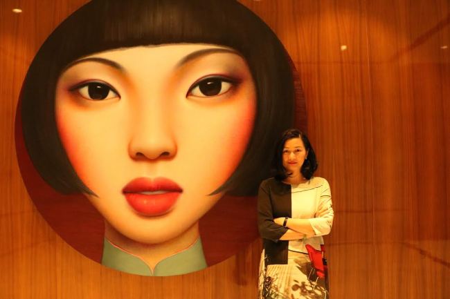 Christina Hau, general manager of operations at Wharf Holdings.   Lee Min-hee International Financial Square Mall