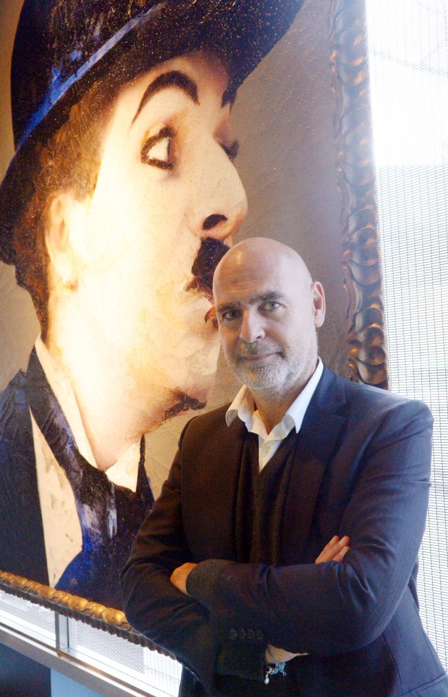 Gilles Dyan, chairman of the Opera Gallery Group, poses at the Opera Gallery Seoul on Monday. (Chung Hee-jo/The Korea Herald)