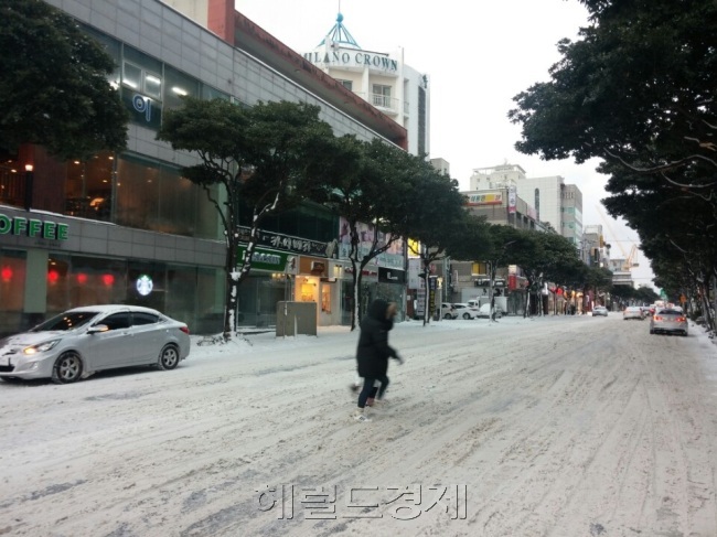 고립된 제주도 [사진=헤럴드경제DB]