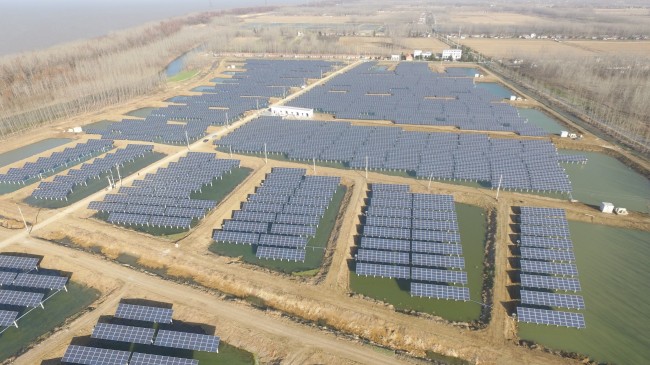 OCI’s 10-megawatt solar power plant located in Huai’an, China. (OCI)
