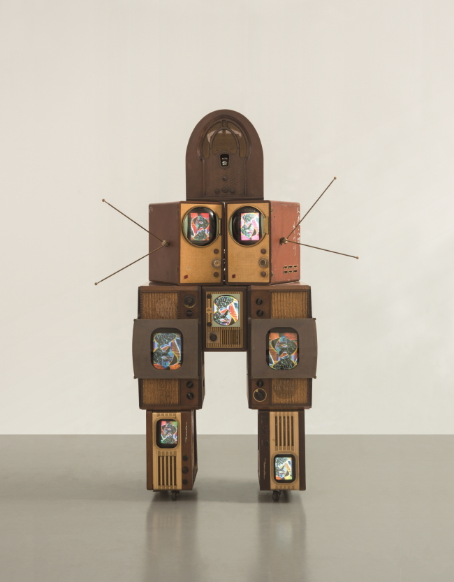 "Family of Robot: Grandmother" by Nam June Paik (Gallery Hyundai)
