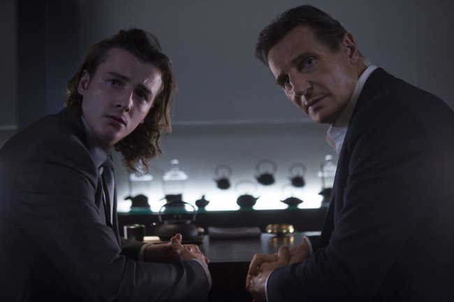 Liam Neeson and his real-life son Michael Neeson appear in LG’s first-ever Super Bowl ad. LG Electronics