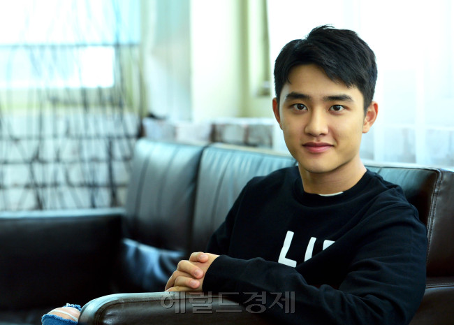 [사진= 영화 ‘순정’에서 주연을 맡은 배우 도경수를 3일 서울 삼청동의 한 카페에서 만났다. 윤병찬 기자/yoon4698@heraldcorp.com]