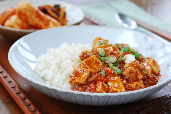 Mapo tofu (Korean Bapsang)