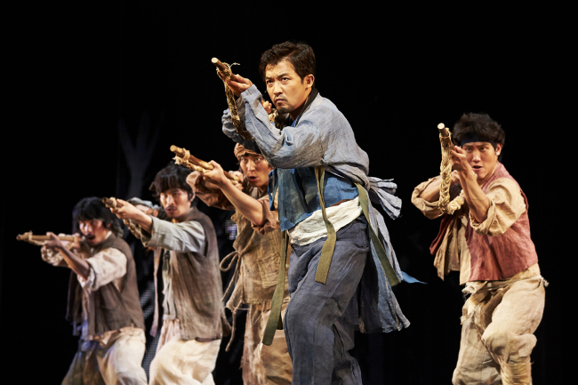 Scene from the world premiere of “Arirang,” the musical. (Seensee Company)