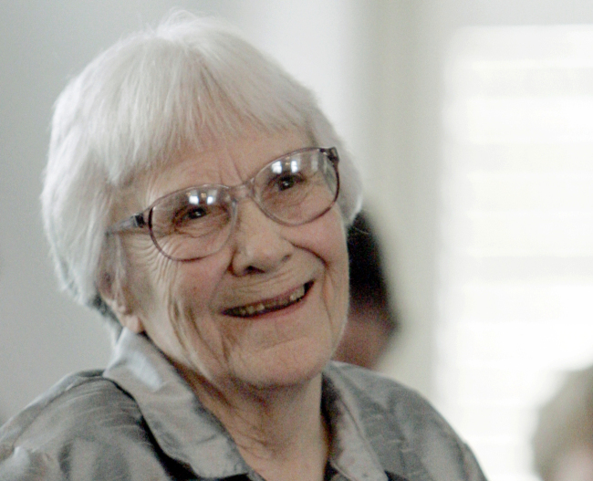 In this Aug. 20, 2007, file photo, author Harper Lee smiles during a ceremony honoring the four new members of the Alabama Academy of Honor at the Capitol in Montgomery, Alabama. (AP-Yonhap)