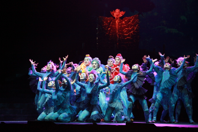 Scene from the Korean musical rendition of the popular Puccini opera, “Turandot.” (PRM)