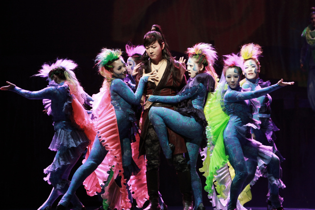 Scene from the Korean musical rendition of the popular Puccini opera, “Turandot.” (PRM)