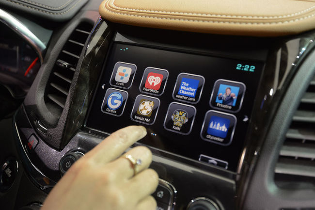 General Motors’ OnStar dash system for which LG Electronics is the sole supplier. Bloomberg