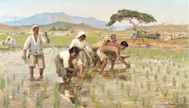 “Planting Rice” by Pen Varlen (MMCA)