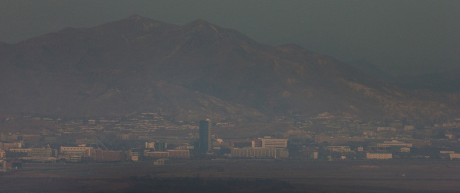 The joint inter-Korean factory complex in Gaeseong, North Korea is seen in this photo taken Thursday. (Yonhap)