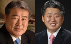 김우남 의원(좌), 오영훈 예비후보(우)