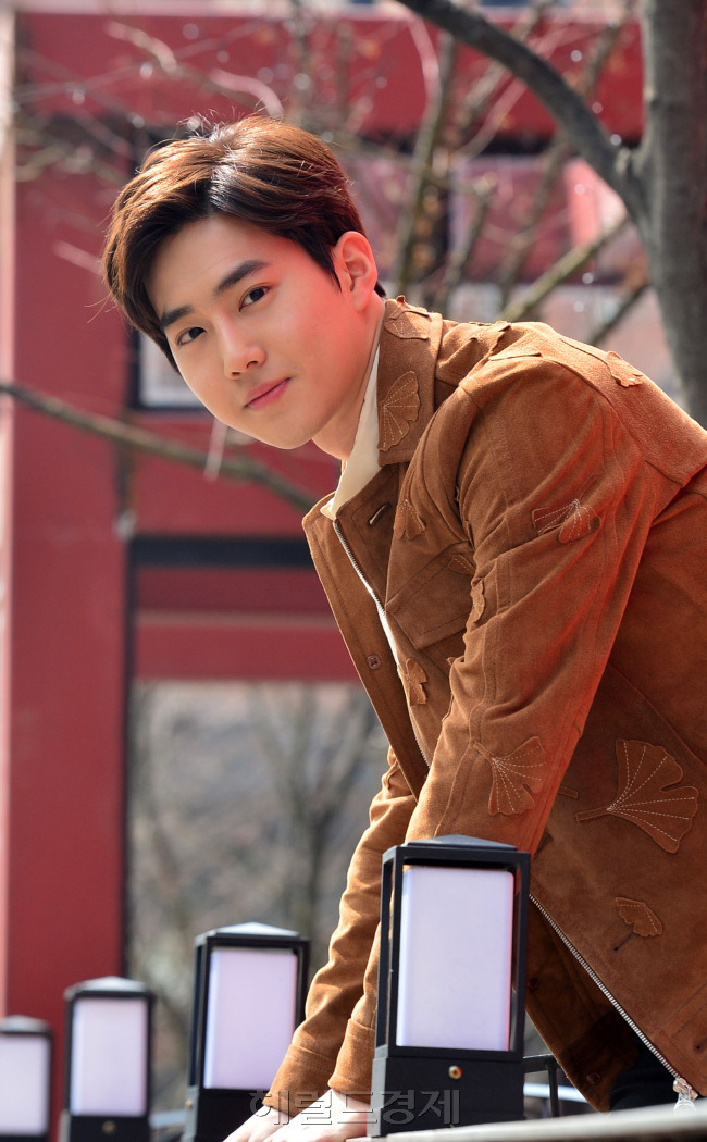 영화 ‘글로리데이’에 출연한 배우 김준면(엑소 수호)을 최근 서울 종로구 삼청동의 한 카페에서 만났다. 윤병찬 기자/yoon4698@heraldcorp.com