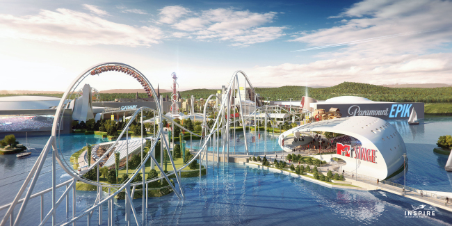 An artist’s impression of Inspire, an integrated resort slated to open on Yeongjongdo Island by 2020. (Incheon International Airport)
