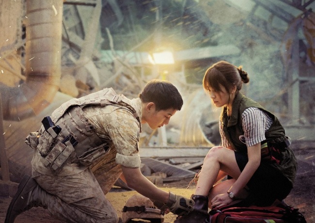 　A scene from “Descendants of the Sun” KBS