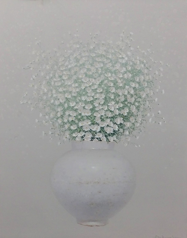 안광식, 자연-기억(Nature-Memory), 91.0×72.7(30호), 캔버스에 유채, 돌가루, 2016 [사진제공=선화랑]