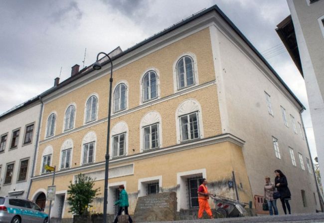 The house where Adolf Hitler was born in Braunau Am Inn, Austria has been empty since 2011 when the government became embroiled in a dispute with owner Gerlinde Pommer, a local resident (AFP)