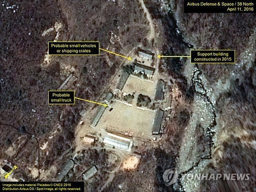 미국 '38노스'가 공개한 北 핵실험장 (Yonhap)