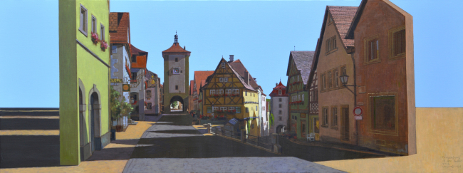 Rothenbrug, Ob der Tauber, 200×75㎝, 캔버스에 유채, 2014
[사진제공=이화익갤러리]