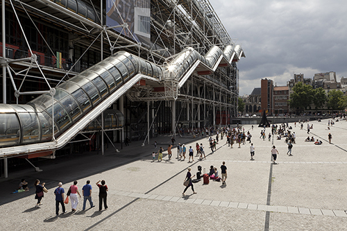 The Pompidou Center in Paris (© Herve Veronese/www.centrepompidou.fr)