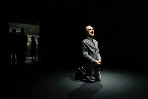 The artwork “Him” made by artist Maurizio Cattelan is viewed during a press preview on April 29. (AFP-Yonhap)