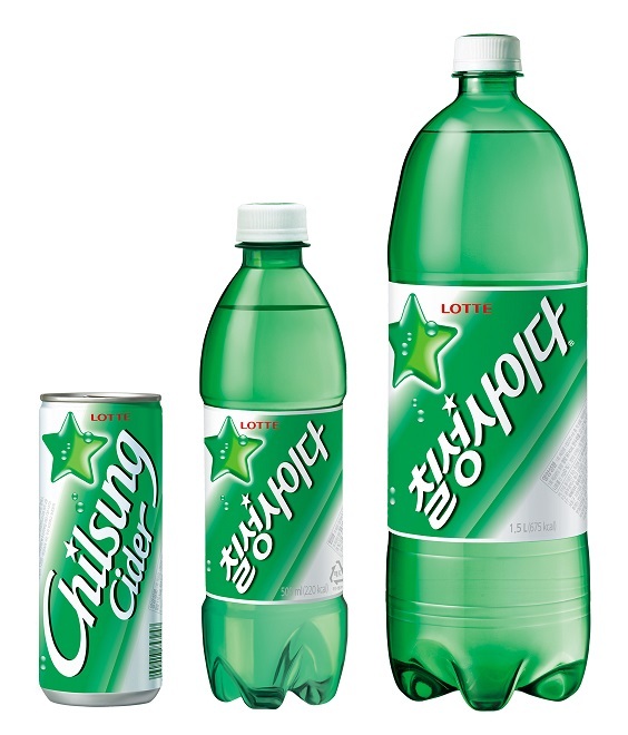 Lotte’s flagship soft drink Chilsung Cider (Lotte Chilsung Beverage)