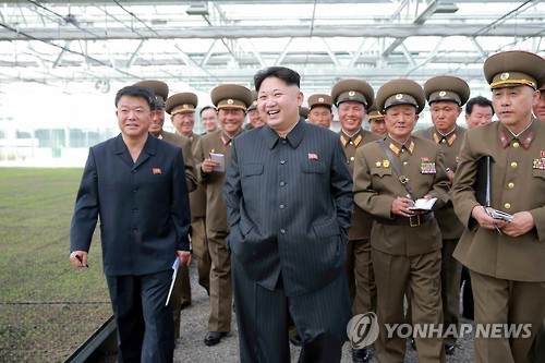 北김정은, 현대화 건설 거친 양묘장 시찰 (Yonhap)