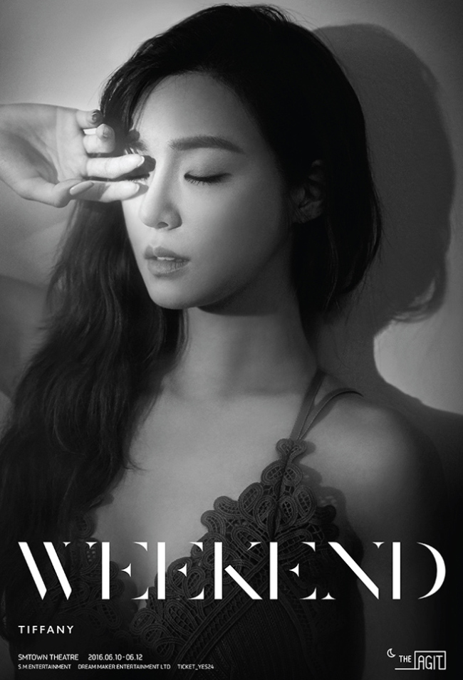 Promotional image of Tiffany’s solo concert “Weekend-Tiffany” (S.M. Entertainment)
