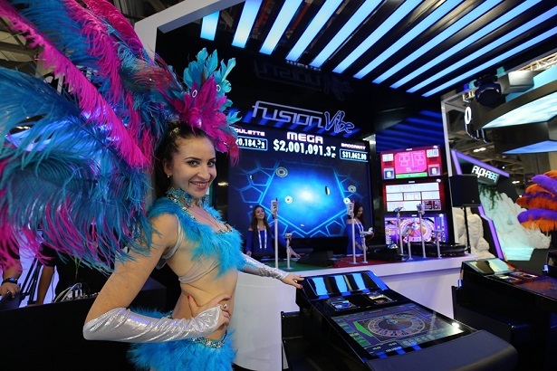 G2E Asia participants look around the casino located inside the Venetian Hotel in Macau on May 17. (G2E Asia)