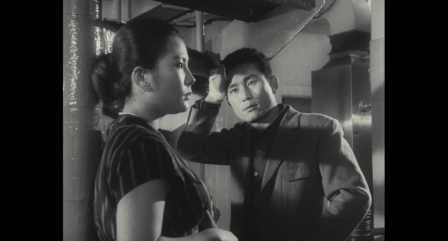 A still from a digitally restored version of the 1961 film “O Bal Tan (The Aimless Bullet),” directed by Yu Hyun-mok (Korean Film Archive)