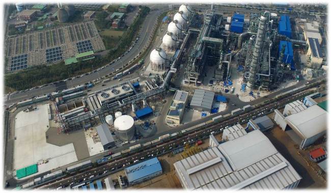 SK가스가 중동 국영기업과 손잡고 LPG 기반 가스화학사업을 본격화한다. 사진은 SK어드밴스드 PDH 울산공장 전경.
