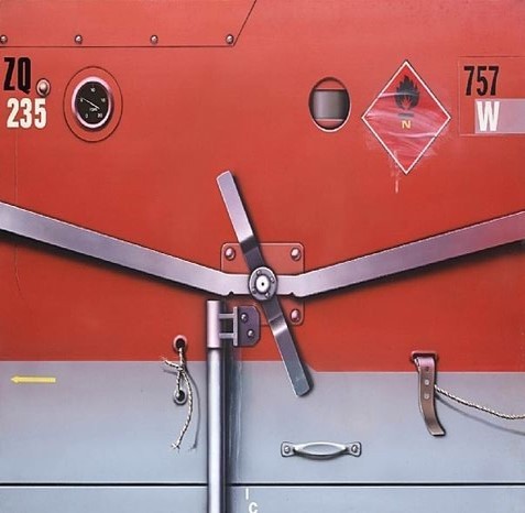 Wagon SNCF Gris by Peter Klasen (Courtesy of the artist)