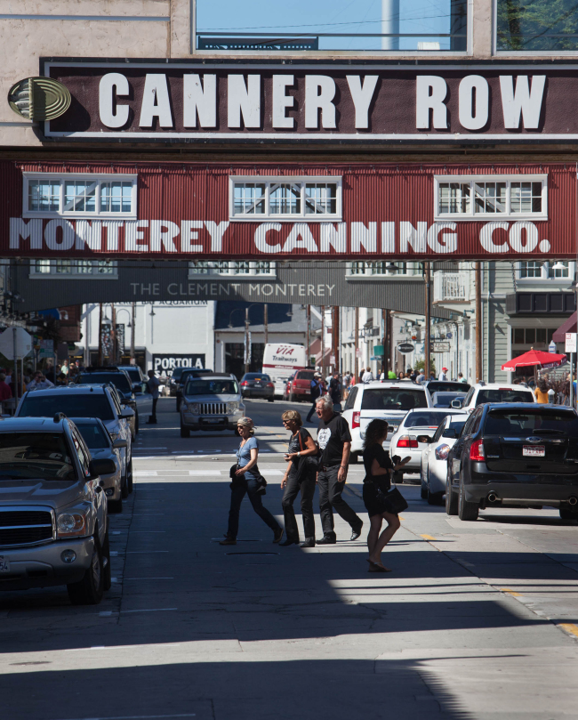 Visitors take in the sights on Cannery Row in Monterey, California, in 2014. (Patrick Tehan/Bay Area News Group/TNS)