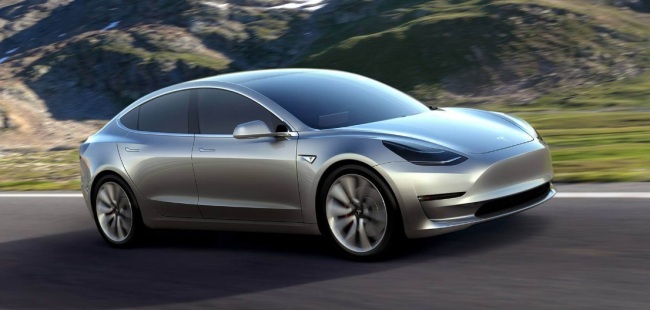 Tesla Motors’ latest electric vehicle Model 3. (Tesla)