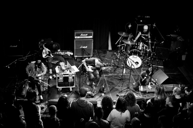 Jambinai, a musical band inspired by traditional Korean music, performs at a concert during its Europe tour. (Courtesy of the band)