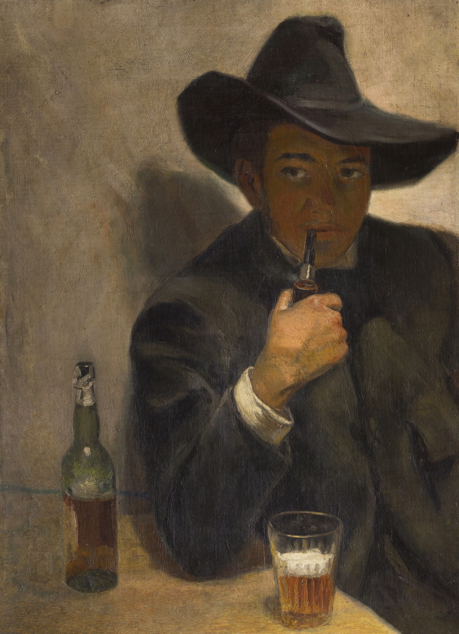 “Self-Portrait with Broad-Brimmed Hat” by Diego Rivera (ⓒ2016 Banco de Mexico, Frida Kahlo & Diego Rivera Museums Trust)