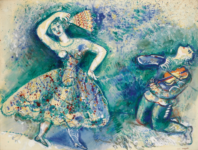 “La Danse” by Marc Chagall (ⓒ Marc Chagall / ADAGP, Paris)