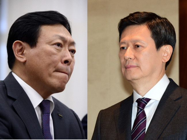 Shin Dong-bin (left) and his elder brother Shin Dong-joo