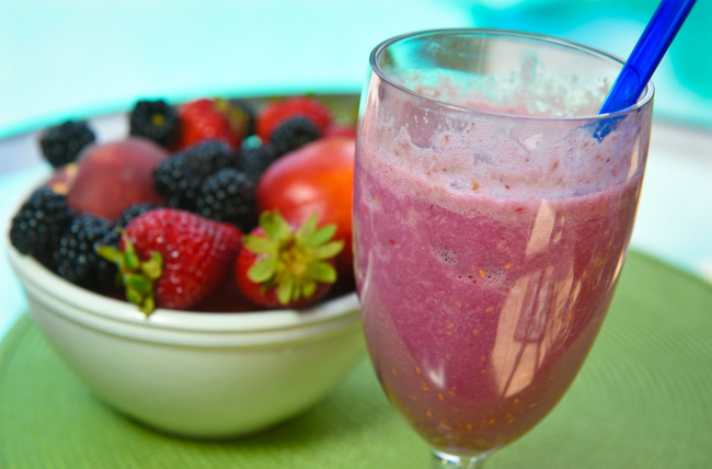 Refreshing mixed berry smoothie made by Annie Foreman, blogger of Real Housewife of Fresno. (Fresno Bee/TNS)
