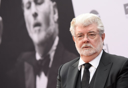 Filmmaker George Lucas arrives at the 2016 American Film Institute Life Achievement Awards Honoring John Williams, in Hollywood, California, on June 8. (AFP-Yonhap)