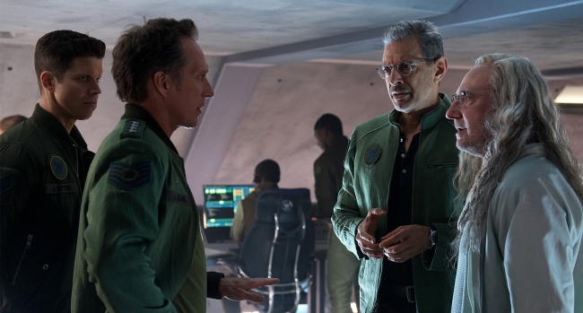 (From left) James A. Woods, William Fichtner, Jeff Goldblum and Brent Spiner star in “Independence Day: Resurgence.” (20th Century Fox)