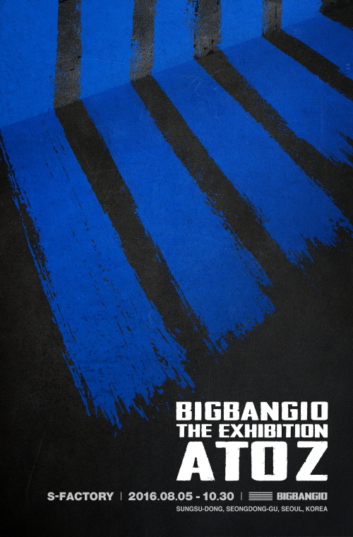 Poster for K-pop group Big Bang’s upcoming exhibition (YG Entertainment)