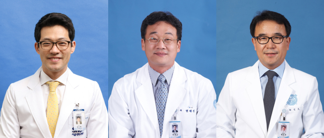 분당서울대병원 강시혁 연태진 채인호교수(왼쪽부터)
분당서울대병원 강시혁 연태진 채인호교수(왼쪽부터)