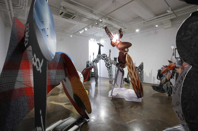 Installation view of artist Gwon O-sang’s solo exhibition “New Structure and Relief” at the Arario Gallery in Seoul. (Arario Gallery)