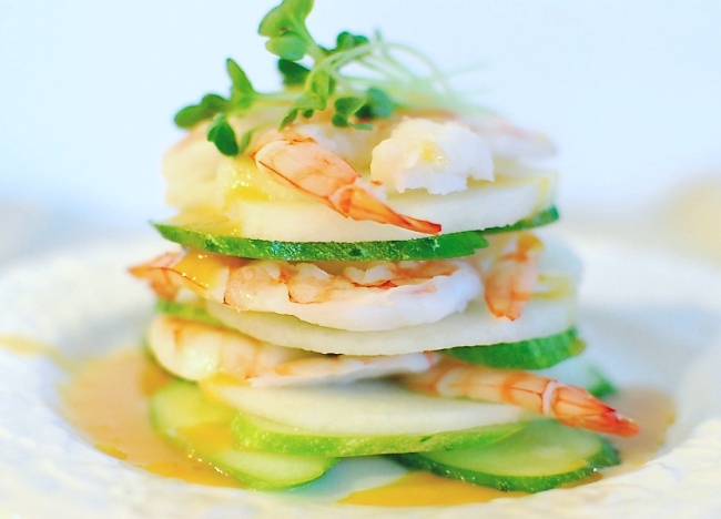 Home Cooking] Saewu Naengchae (Shrimp Salad with Hot Mustard Dressing) -  The Korea Herald