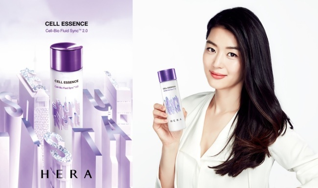 Actress Jun Ji-hyun in advertisement for AmorePacific's subsidiary brand, Hera.