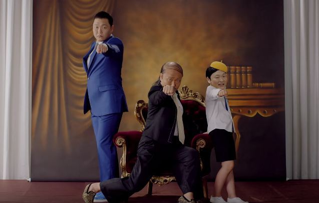 Music video clip from Psy’s “Daddy” (Official YouTube)